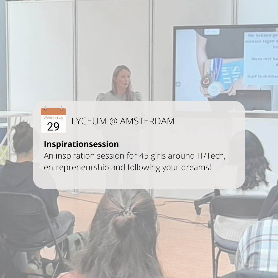 Speaker about entrepreneurship and women in IT
